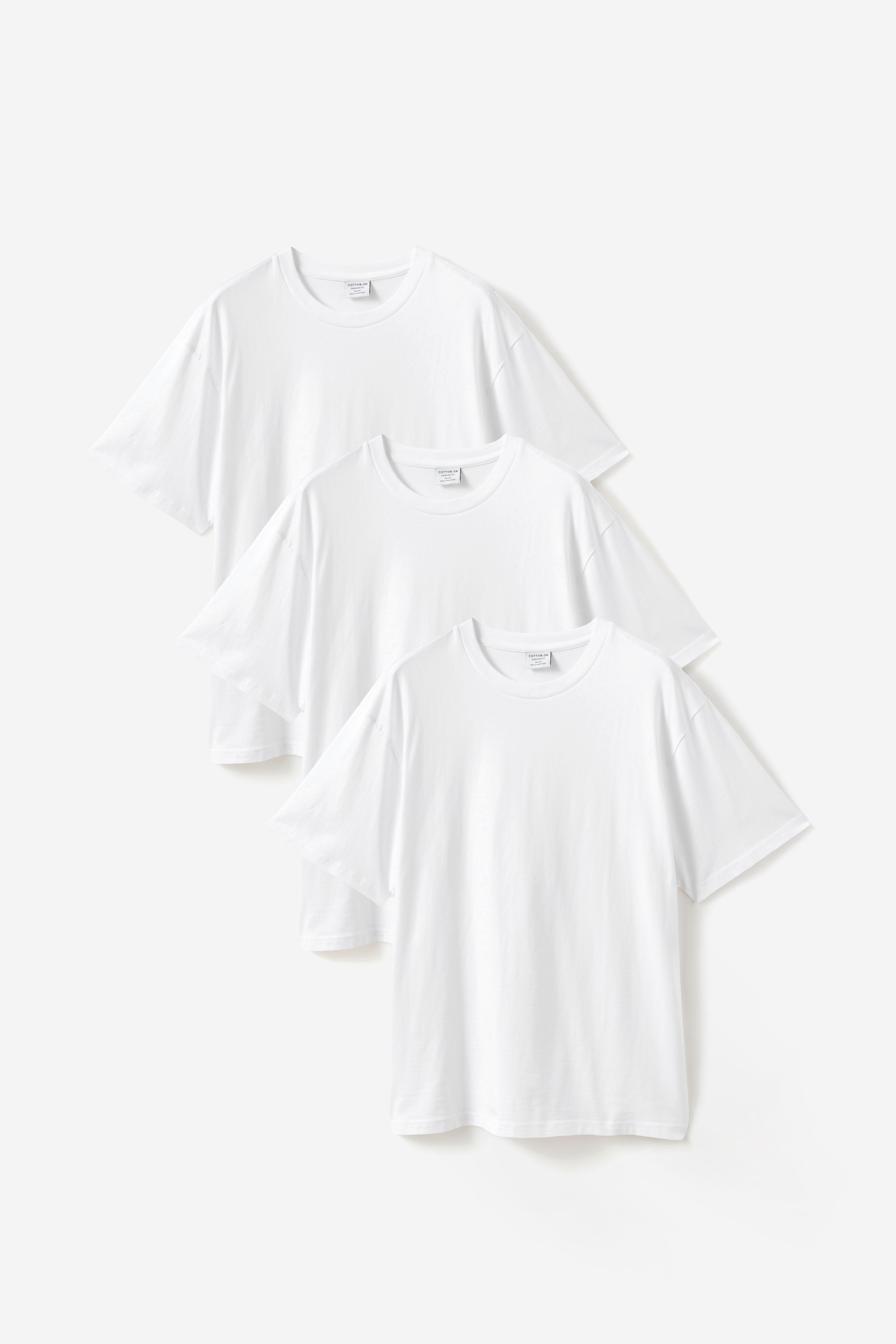 3 Pack Everyday Fit T-Shirt - White, 